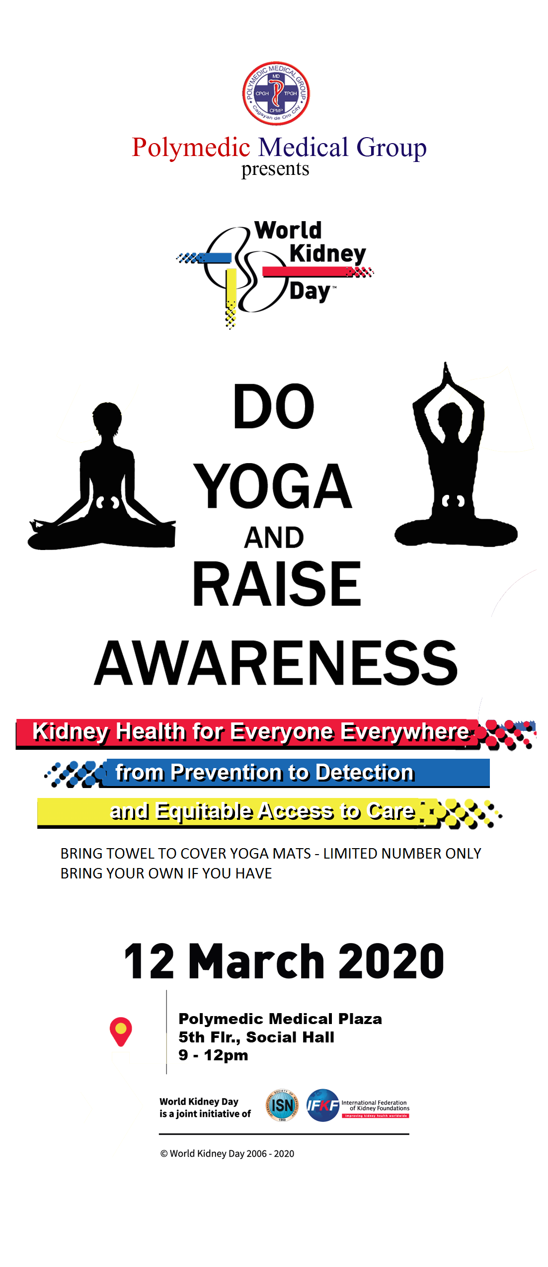 Do Yoga and Raise Awarness on World Kidney Day